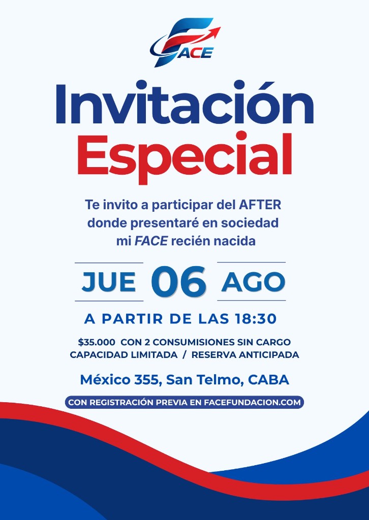 Invitación Especial: After de presentación FACE